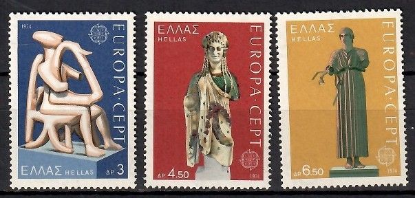 Znaczek Grecja 1974 Mi 1166-1168 Czyste **