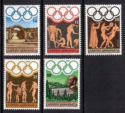 Znaczek Grecja 1984 Mi 1557-1561 Czyste **
