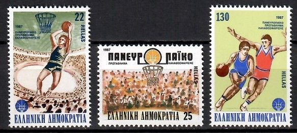Znaczek Grecja 1987 Mi 1653-1655 Czyste **