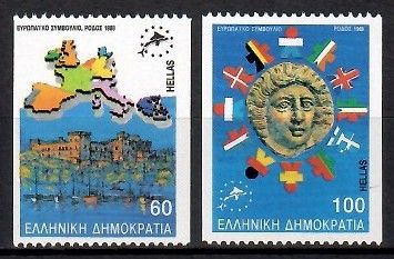 Znaczek Grecja 1988 Mi 1715-1716C Czyste **