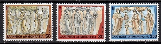Znaczek Grecja 1991 Mi 1774-1776 Czyste **