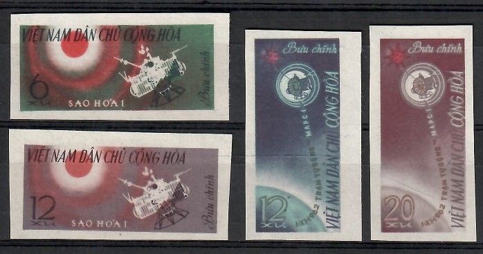 Znaczek Wietnam 1963 Mi 258-261B Czyste **