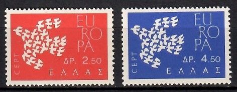 Znaczek Grecja 1961 Mi 775-776 Czyste **
