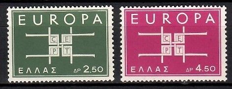 Znaczek Grecja 1963 Mi 821-822 Czyste **