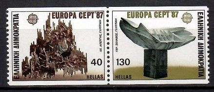Znaczek Grecja 1987 Mi 1651-1652C Czyste **