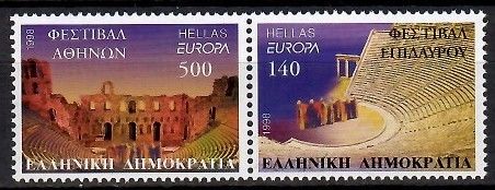 Znaczek Grecja 1998 Mi 1978-1979 Czyste **