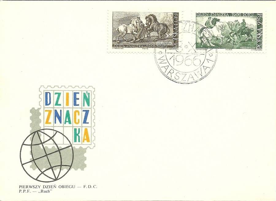 Znaczek Polska 1966 Mi 1715-1716 Fi 1567-1568 FDC