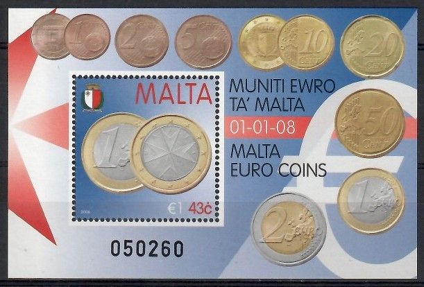 Znaczek Malta 2008 Mi bl 42 Czyste **