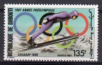 Znaczek Dżibuti 1987 Mi 496 Czyste **