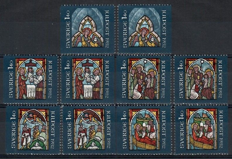 Znaczek Szwecja 1982 Mi 1209-1213Dl,Dr Czyste **