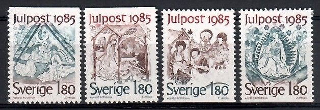 Szwecja 1985 Mi 1360-1363 Czyste **