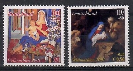 Znaczek Niemcy 2001 Mi 2226-2227 Czyste **