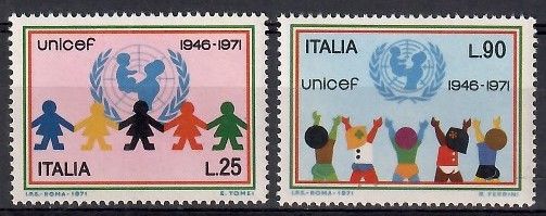 Znaczek Włochy 1971 Mi 1351-1352 Czyste **