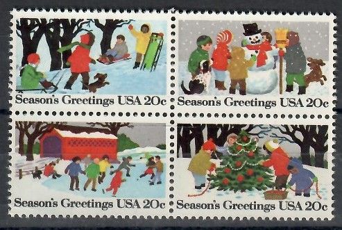 Znaczek USA 1982 Mi 1607-1610 Czyste **