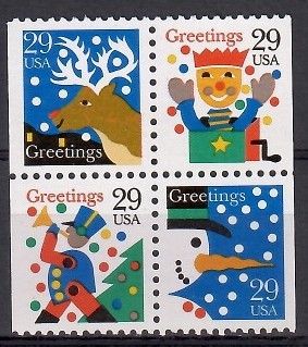 Znaczek USA 1993 Mi 2410-2413D Czyste **