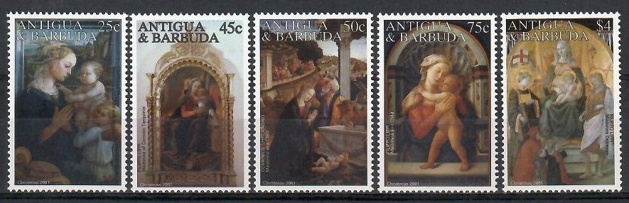 Znaczek Antigua i Barbuda 2001 Mi 3619-3623 Czyste **