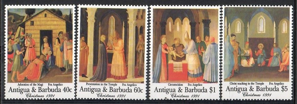 Znaczek Antigua i Barbuda 1991 Mi 1583-1585+1588 Czyste **
