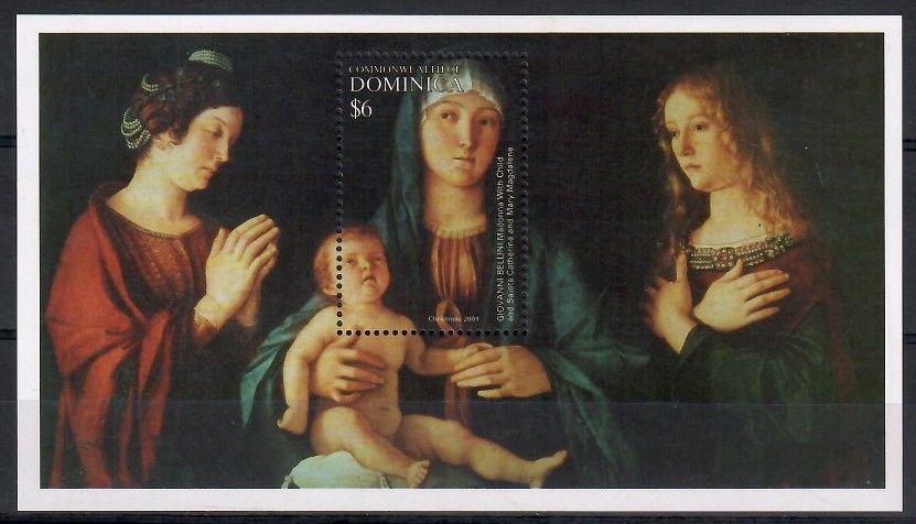 Znaczek Dominika 2001 Mi bl 448 Czyste **