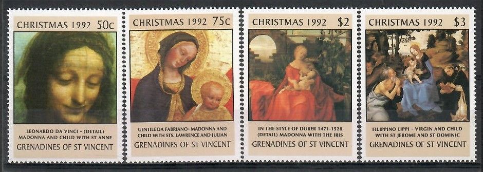 Znaczek Grenadines of St Vincent 1992 Mi 950+953+955-956 Czyste **