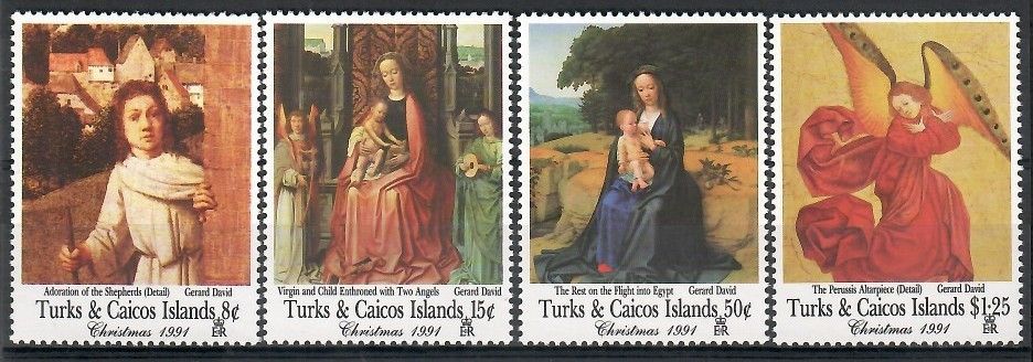 Znaczek Turks i Caicos 1991 Mi 1037-1038+1041+1044 Czyste **