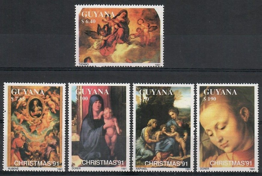 Znaczek Gujana 1991 Mi 3758-3762 Czyste **