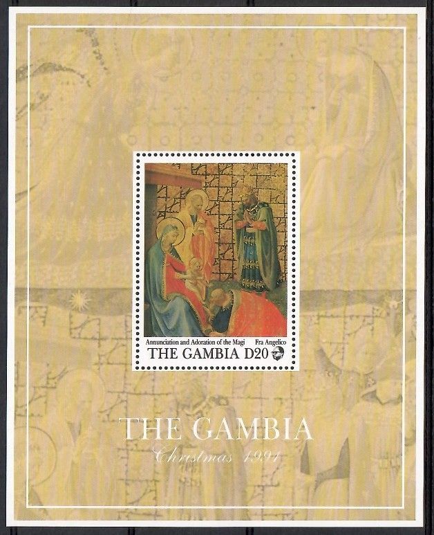 Znaczek Gambia 1991 Mi bl 138 Czyste **
