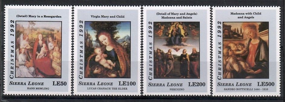 Znaczek Sierra Leone 1992 Mi 1922-1923+1925+1928 Czyste **