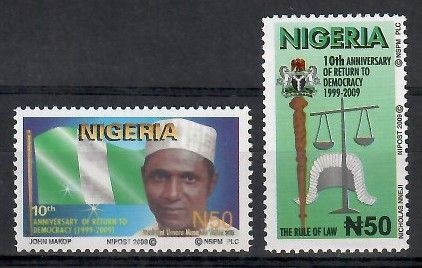 Znaczek Nigeria 2009 Mi 820-821 Czyste **