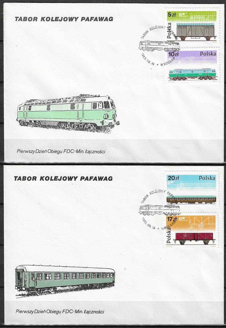 Znaczek Polska 1985 Mi 2993-2996 Fi 2845-2848 FDC