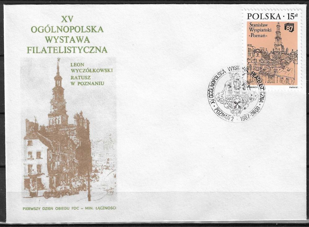 Znaczek Polska 1987 Mi 3105 Fi 2957 FDC