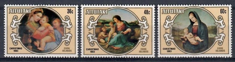 Znaczek Aitutaki 1983 Mi 499-501 Czyste **