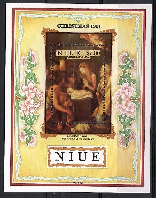 Znaczek Niue 1991 Mi bl 119 Czyste **