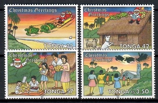Znaczek Tonga 1991 Mi 1192-1195 Czyste **