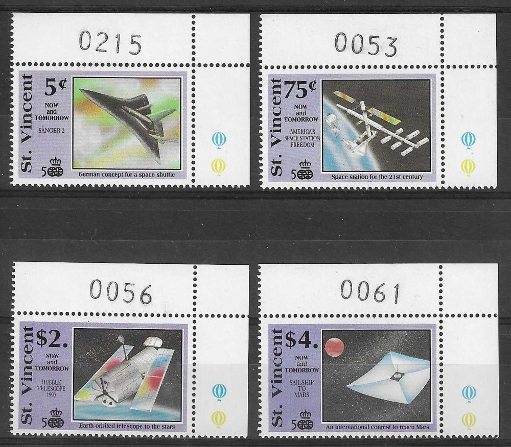 Znaczek St. Vincent 1991 Mi 1727+30+32+1734 Czyste **