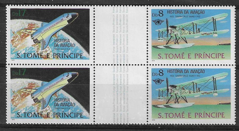 Znaczek Wyspy Św. Tomasza i Książęca 1979 Mi 597+596 Czyste **