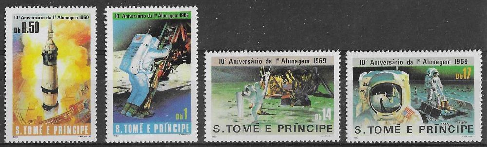Znaczek Wyspy Św. Tomasza i Książęca 1980 Mi 646-649 Czyste **