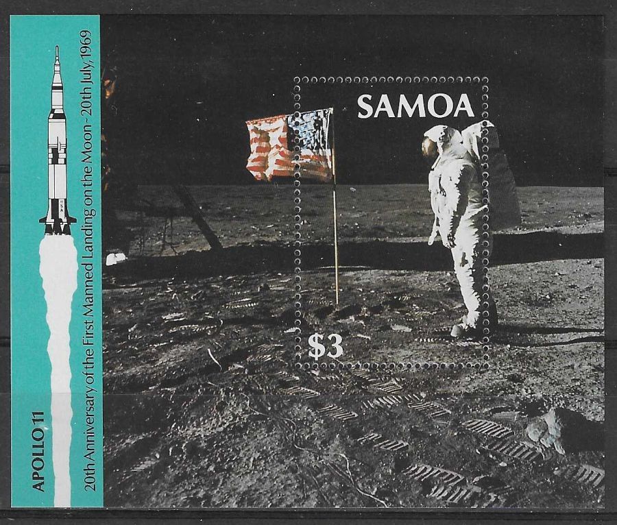 Znaczek Samoa 1989 Mi bl 46 Czyste **