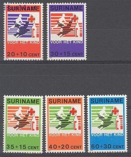 Znaczek Surinam 1979 Mi 883-887 Czyste **