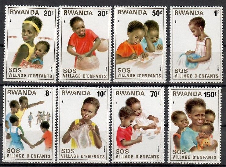 Znaczek Rwanda 1981 Mi 1003-1010 Czyste **