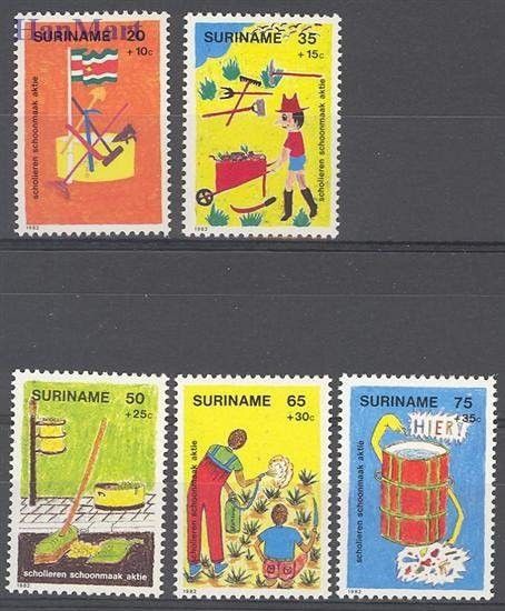 Znaczek Surinam 1982 Mi 997-1001 Czyste **