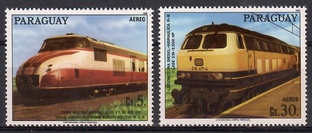 Znaczek Paragwaj 1986 Mi 4025+4027 Czyste **