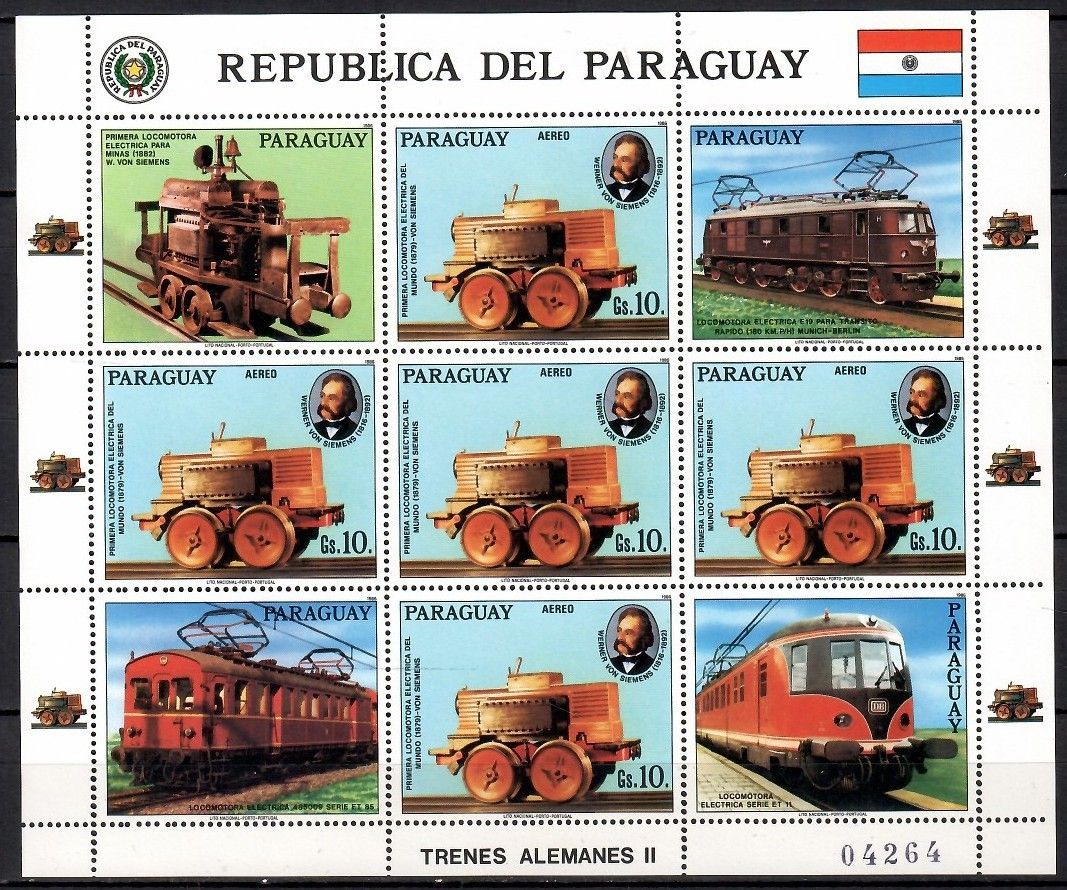 Znaczek Paragwaj 1986 Mi ark 4026 Czyste **