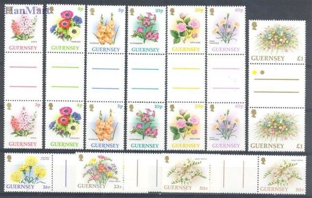 Znaczek Guernsey 1992 Mi 557-566 Czyste **