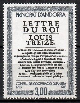 Znaczek Andora (francuska) 1983 Mi 336 Czyste **