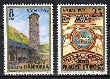 Znaczek Andora (hiszpańska) 1979 Mi 126-127 Czyste **
