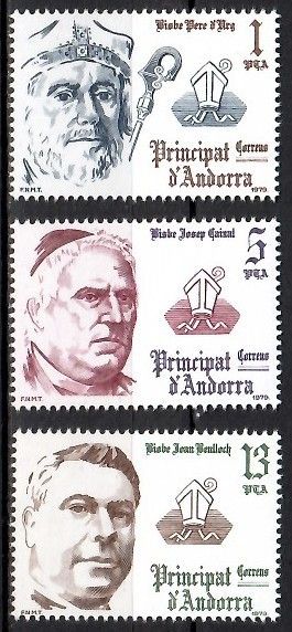 Znaczek Andora (hiszpańska) 1979 Mi 128-130 Czyste **