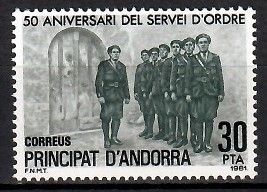 Znaczek Andora (hiszpańska) 1981 Mi 140 Czyste **