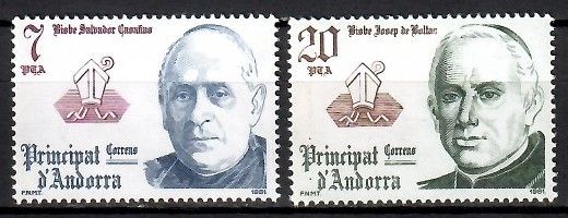 Znaczek Andora (hiszpańska) 1981 Mi 144-145 Czyste **