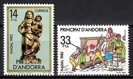 Znaczek Andora (hiszpańska) 1982 Mi 163-164 Czyste **