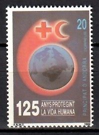 Znaczek Andora (hiszpańska) 1989 Mi 212 Czyste **